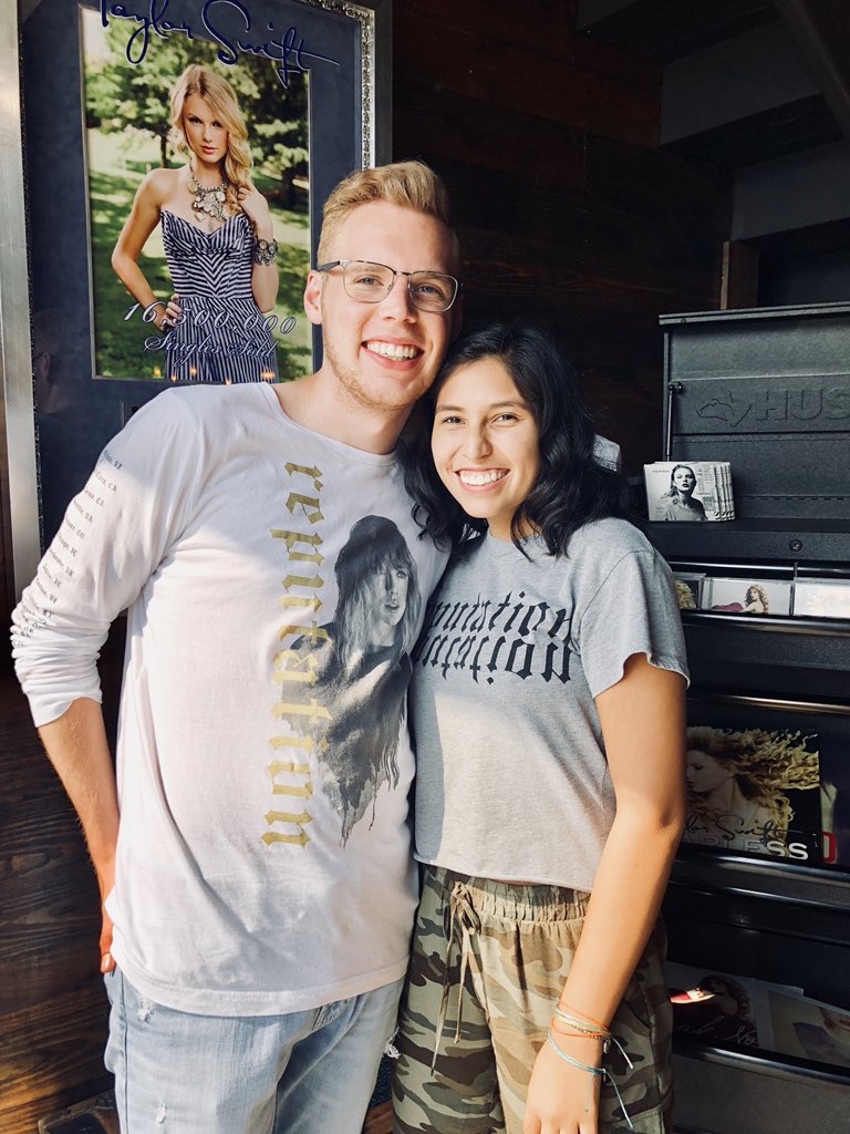 EgloffRyan's tweet photo. @taylorswift13 @taylornation13 we flew all the way from Denver, CO to see you in concert tonight for the second time! We are so excited! Section 119, Row U, Seats 5 and 6 https://t.co/lRsmpRgKNC