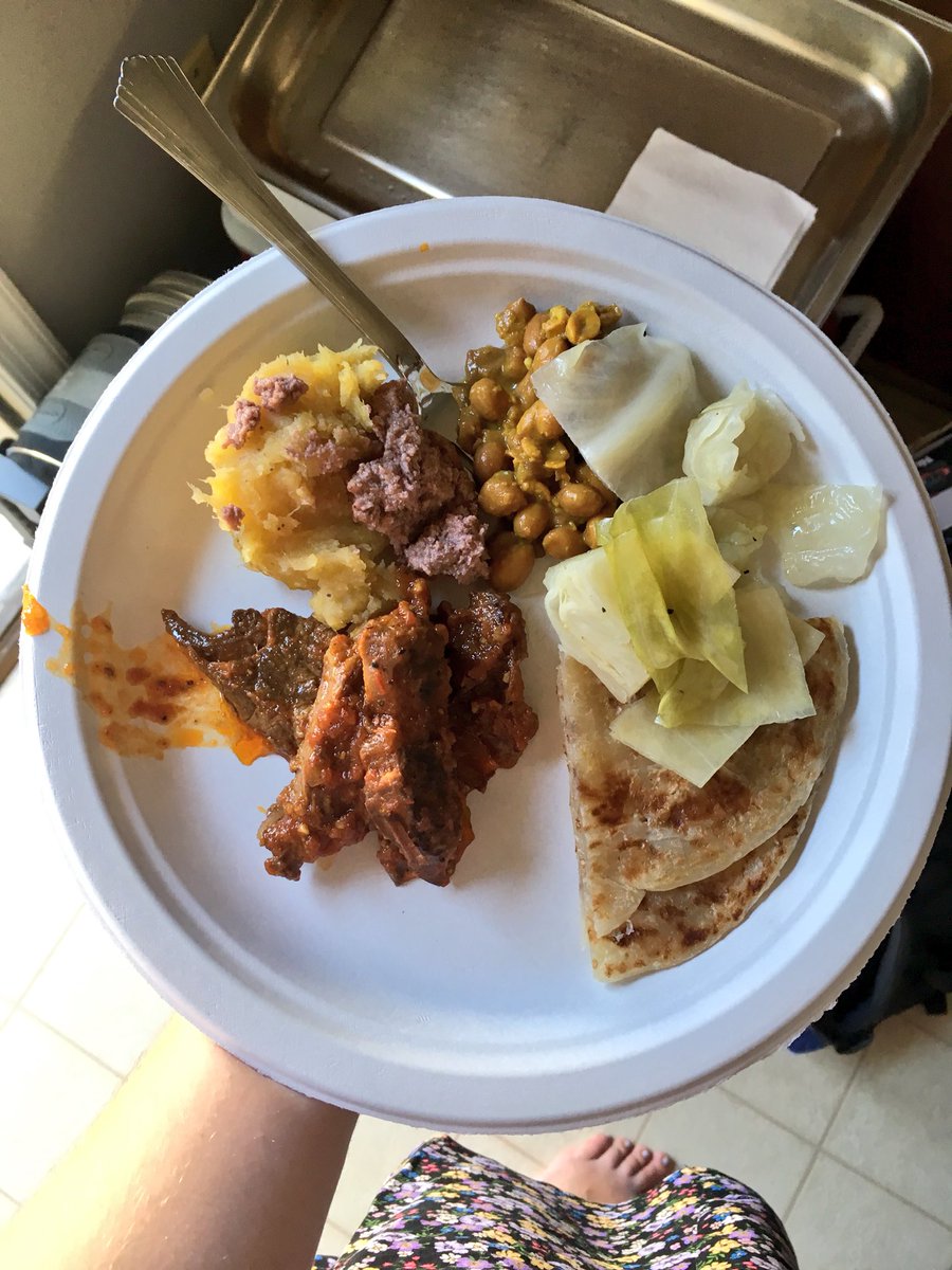 Enjoying some amazing Ugandan food tonight 🇺🇬