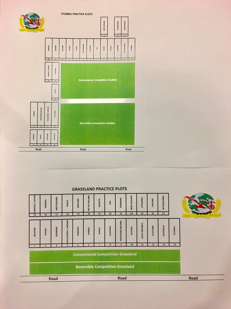 Official list and plot numbers practice plots @World_Ploughing