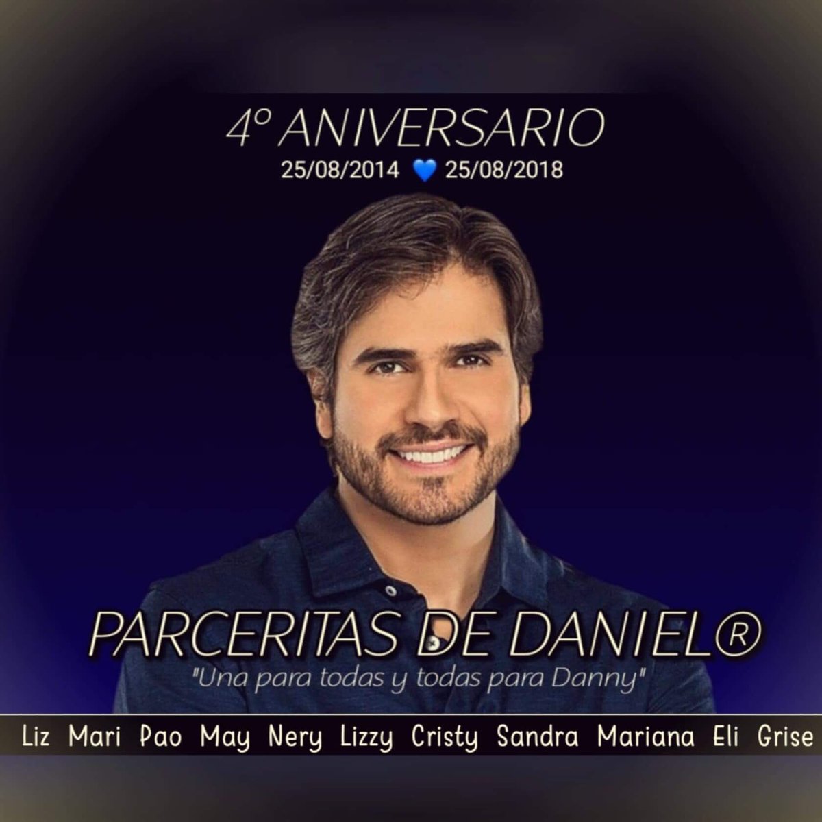 Hoy las #ParceritasDeDaniel cumplimos 4años de amistad, 4años de experiencias vividas en honor a nuestro gran ÍDOLO y PARCERO <a href="/DanArenas/">Daniel Arenas</a> y al que seguiremos apoyando con todo nuestro #Cariño #Respeto y #AmorMásIncondicional ...TQM Danny ❤ #UnaParaTodasYTodasParaDani  🎉👭👭👭
