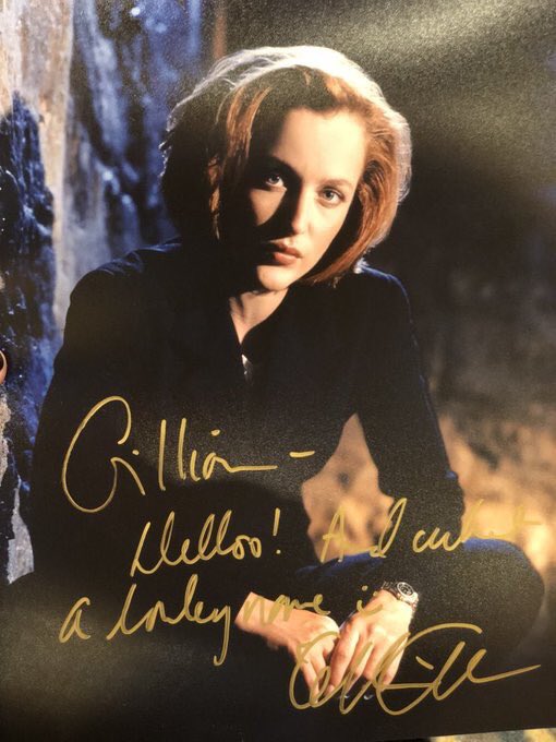 notoriousGYP's tweet photo. Big thanks to @GillianA for signing an autograph for my Gillian today! It will fun to show her when she’s older and asks about who she’s named after. Thank you for getting it for her @juliehcain https://t.co/LruCfvUPv8