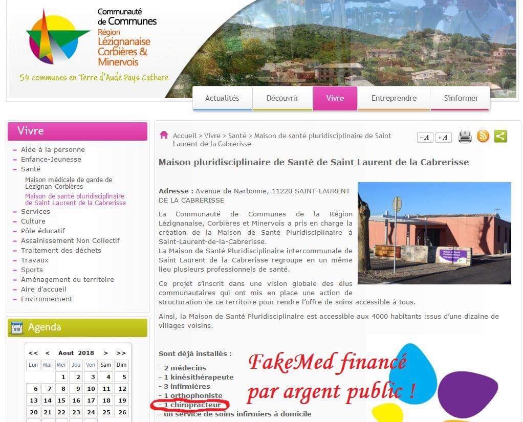 carte_UFMLS's tweet photo. Allez on continue avec nouvelle MSP avec mage dont le site de la commune fait la promo ! #FakeMed #chirogate
On nous apprend de plus que la mairie salarie un médecin pour palier au départ d’1 MG qui a mis les voiles devant cette situation + internes non thésés qui consultent https://t.co/Nqkp0iirfS