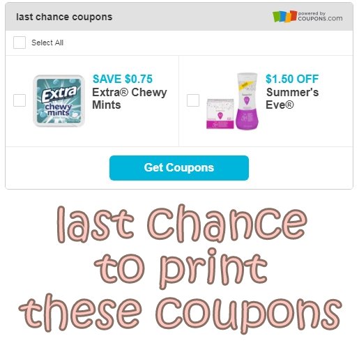 i 💟 coupons on Twitter "last chance to print these extra mints
