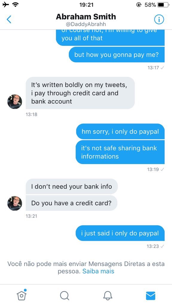 DaddiesFake's tweet photo. GET FUCKING PAYPAL ACCOUNTS AND DONT GIVE ANY LAME ASS EXCUSE THAT DONT EXIST @DaddyAbrahh @LouisMaldin https://t.co/iop9MQbt5T