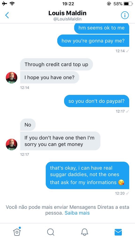 DaddiesFake's tweet photo. GET FUCKING PAYPAL ACCOUNTS AND DONT GIVE ANY LAME ASS EXCUSE THAT DONT EXIST @DaddyAbrahh @LouisMaldin https://t.co/iop9MQbt5T