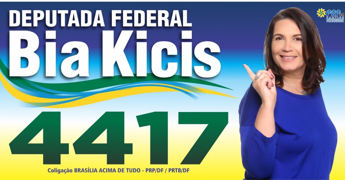 Agora vou ficar metida. <a href="/ReyBiannchi/">Rey Biannchi -</a> musicou o meu jingle. Amanhã mostro pra vocês. Só adianto que 44 general e 17 capitão, junta tudo e você tem a solução. 4417 com Bia Kicis pra honrar essa Nação.