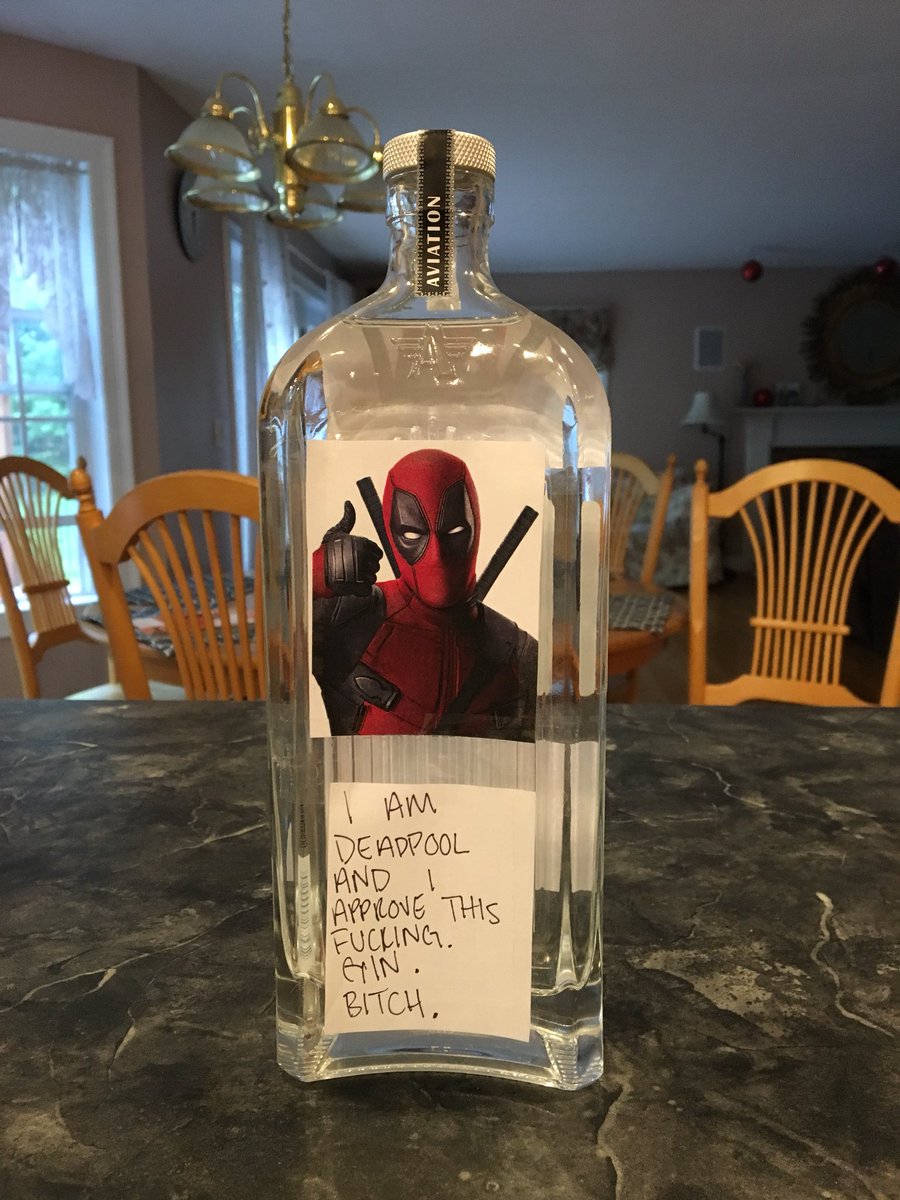 lildewhyer's tweet photo. @VancityReynolds pending your approval good sir, i have honored my brother on this the day of his birth, with this limited edition arts and crafts version of some sweet sweet Aviation gin https://t.co/8ix4h4QiFC