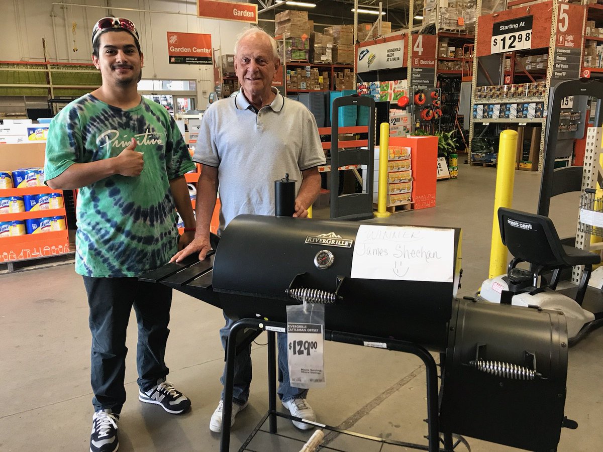 Presenting the winner of The Smoker from Specialty Event is customer  James Shechan!