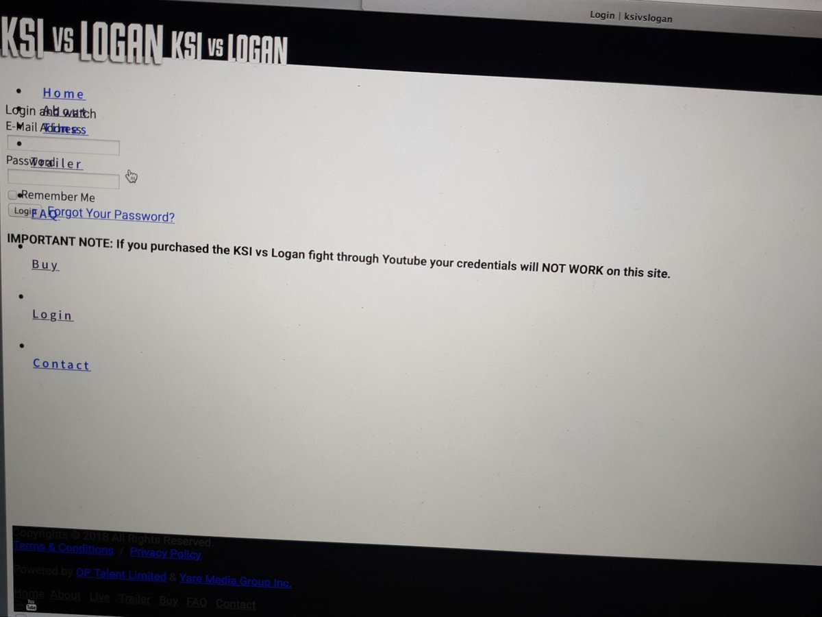 JoshCoetzee10's tweet photo. Waiting on this refund!! Should have spent more time getting your own website to work instead of trying so hard to take down other people's streams! Way too worried about making people pay for the event meanwhile the stream did not work once! #ksivsloganpaul https://t.co/SGL9sXzkEs