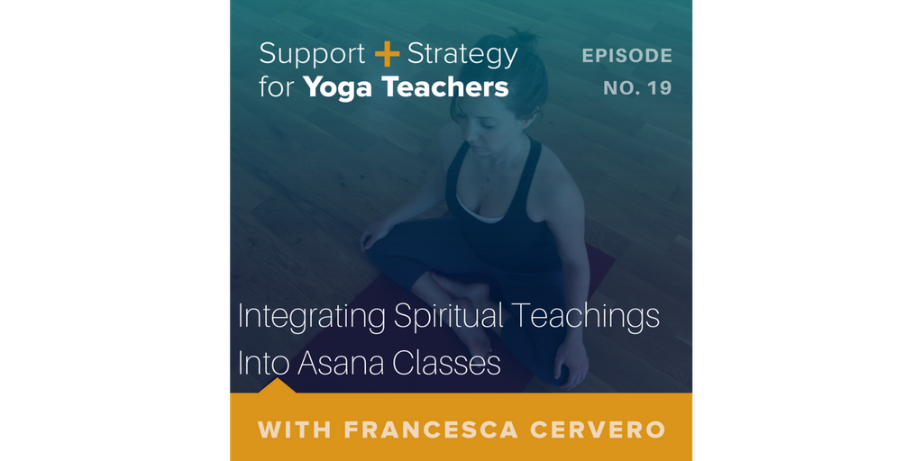 FCerveroYoga's tweet photo. On the Podcast:  Ep. 19 Integrating Spirtual Teachings Into Asana Classes
https://t.co/j6RSCmj7ri
#thementorsessions #supportandstrategy #yogateacher #yogateachermentor #privateyogateacher #privateyogalessons https://t.co/SRCbz6PFxM