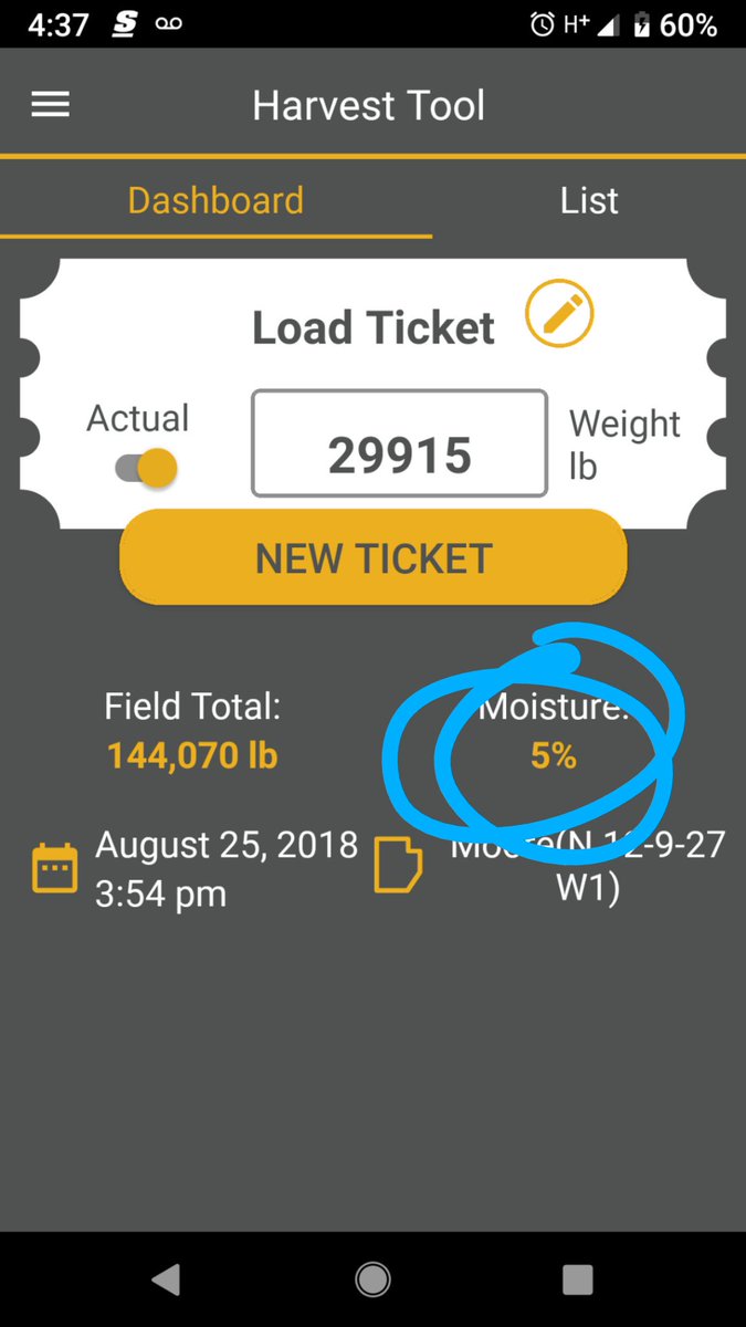 JAKinnaird's tweet photo. How dry is everyone's canola today? Looks like truck guy is testing lower than my combine #canola #myfarmcommand https://t.co/Ecu0YpKbeF
