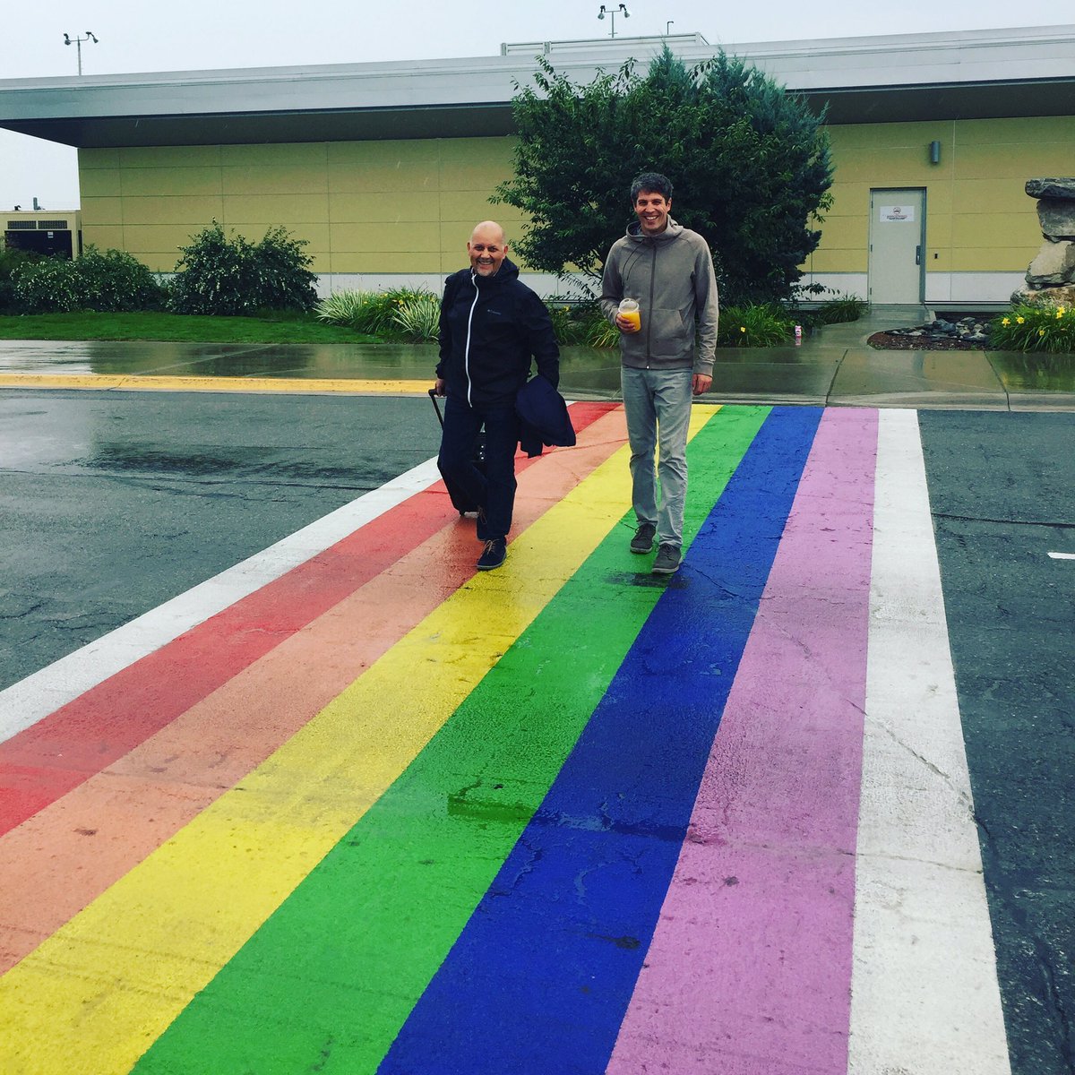 DonovanCavers's tweet photo. 2nd Annual #KamPride Parade is tomorrow at 11am. I was very happy to welcome green MLA Adam Olsen to Kamloops this afternoon and very much look forward to walking with him tomorrow in the 2nd annual! ☺️

#pride2018 #KamPride2018 #BCgreen #BCgreens #AdamOlsen https://t.co/OToSmqX5Nc