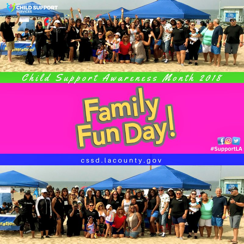 LA County Child Support Services on Twitter "Family fun in the sun at