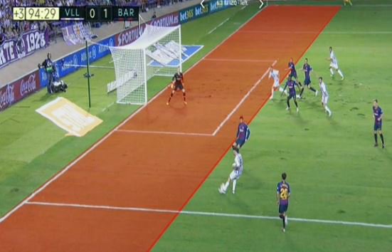 marca's tweet photo. Pues lío ninguno. #NoHayPolémica. El VAR demuestra que el gol de Keko, que en un principio subió al marcador, era ilegal. Bien anulado. El Barça respira por el VAR. https://t.co/sFmcieM80j