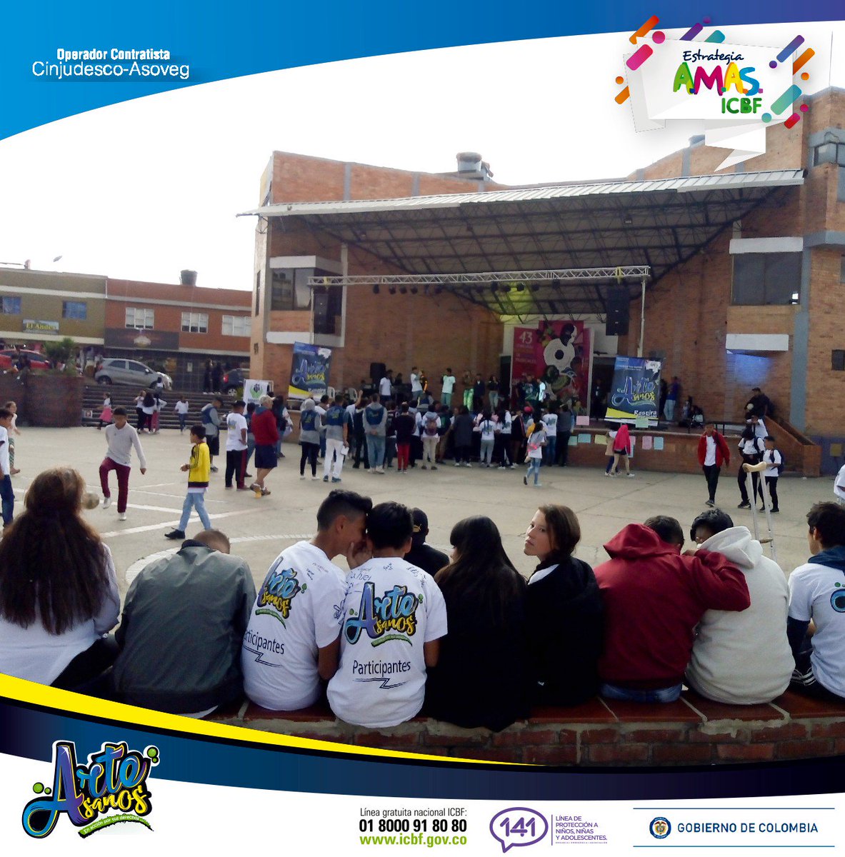 AsovegCinju's tweet photo. Espectacular clausura #Artesanos #Boyacá. 500 niñas, niños, adolescentes con familias y comunidades apoyando la Gran muestra cultural. Con arte, cultura y deportes prevenimos el consumo de SPA y la comisión de delitos. #AMASesICBF #ICBF #somosartesanos @erikjerena @padrinorj https://t.co/ddDwzG3N7B