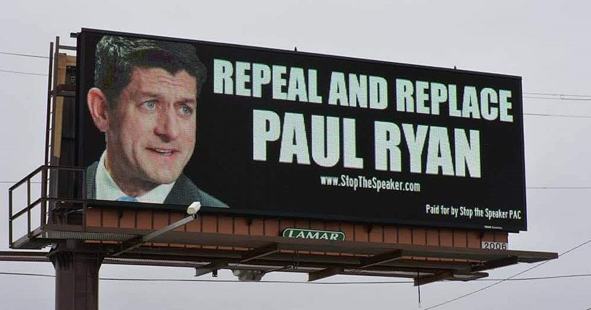 jason_kassin's tweet photo. @realDonaldTrump Oh yea world🌎 this is what we Milwaukee Wisconsinites have on our billboards 

#kagforever 
 
#stopscottwalker https://t.co/2QIk7PNrxX