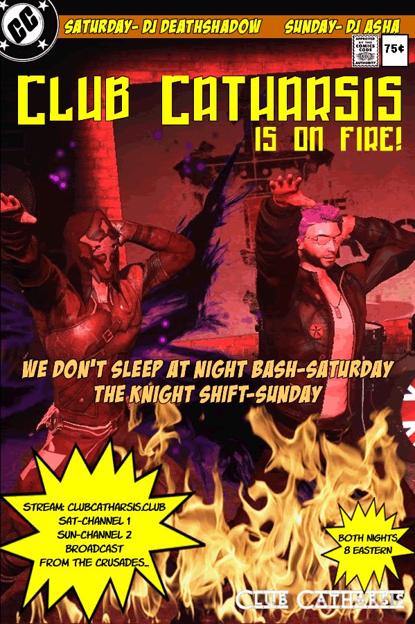 John300Blackout's tweet photo. Aye aye guys, party time is almost here. The Dark Delights show has been sacrificed and the We Don’t Sleep At Night Bash has been resurrected. Come to the Crusades and kick it with us. Find your release in style. #swlrp #secretworldrp https://t.co/TZMa1mi2Pa