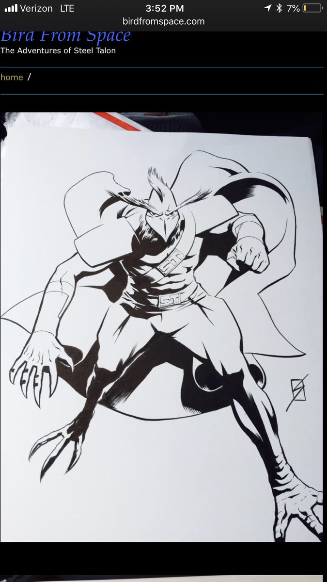 SteelTalonBFS's tweet photo. @ronsalas Thanks Ron for the Great Art you Did of Steel Talon! https://t.co/Oy22M20oDF