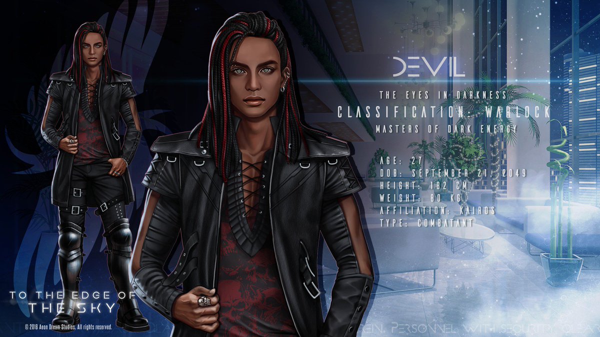 NeoArtistAurora's tweet photo. Introducing #TTEOTS KAIROS Operative, Codename #DEVIL! 

https://t.co/YjL58fP2aE

Devil Lead writer: @stormvalkyrie 
Character design: @stormvalkyrie
Face/hair by: @hx_hui 
Body/outfit art by: https://t.co/EHU89NkztM https://t.co/SZZckppitH