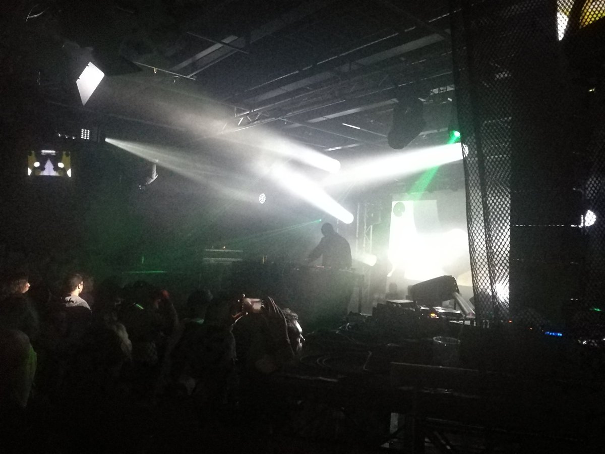 TheBloggingGoth's tweet photo. The efficient electro industrial beats of SARIN headlining #Infest Saturday! #Infestfestival #infest2018 https://t.co/Tg0rLYAtYb
