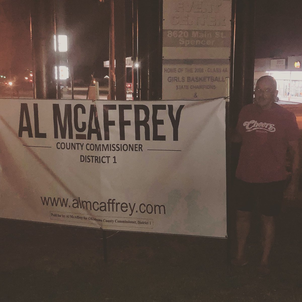 It’s almost midnight and Al is still working hard putting out signs. Thank you to our friends out in Spencer for your continued support!
.
.
#localpoliticsmatter #mcaffreyforcountycommissioner #yourcountycommissioner #countycommissioner #oklahoma #experiencedleader #im4al #Vote