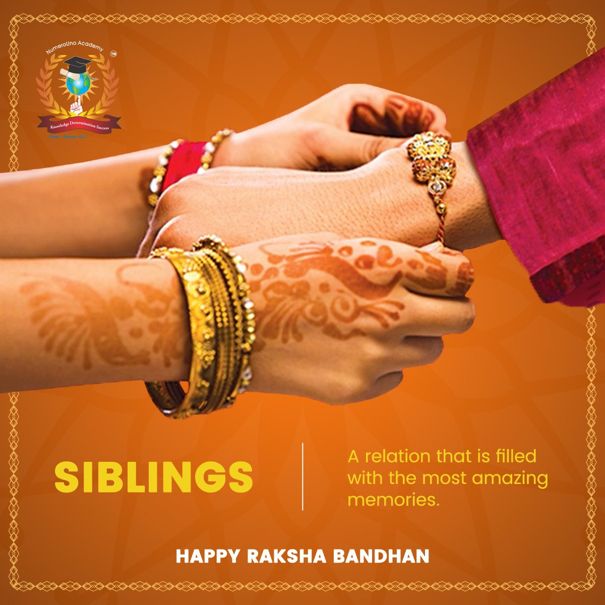 NumerounoB's tweet photo. Celebrate the festival of a never-ending bond of love &amp; care.
Wish you a very Happy Raksha Bandhan - NumeroUno Business Consultants
--
Connect with us:
NumeroUno Business Consultants
Call us: 9825032408
#Global #ImportExport #InternationalBusiness #Training https://t.co/oDIq5YXKLF