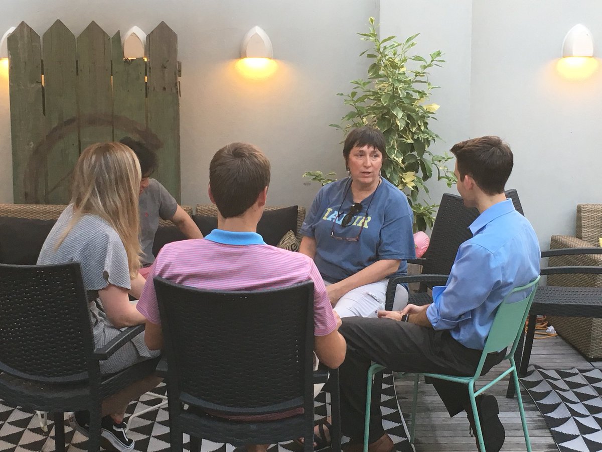 Gail Peters mentoring Med students in NOLA ❤️