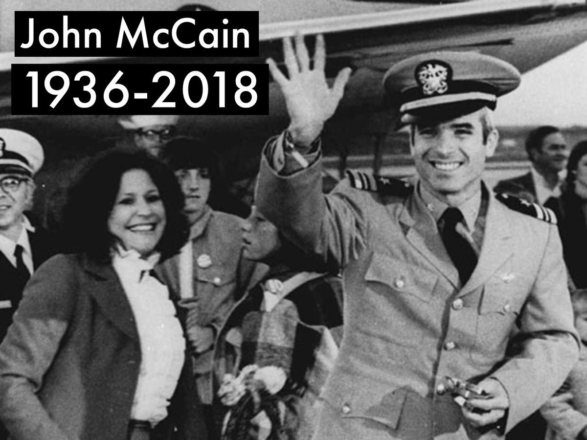 CBSMornings's tweet photo. JUST IN: Senator John McCain has died at age 81, his office confirms. 

“At his death, he had served the United States of America faithfully for sixty years.” https://t.co/tMQ9dHLlmV