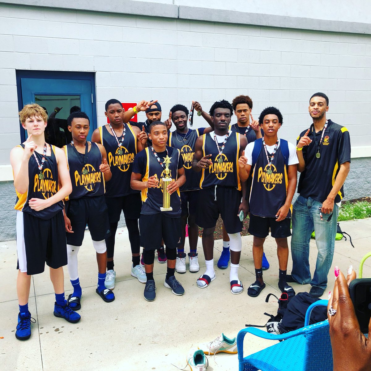 Winning an AAU Championship with my team, Playmakers Academy(VA)