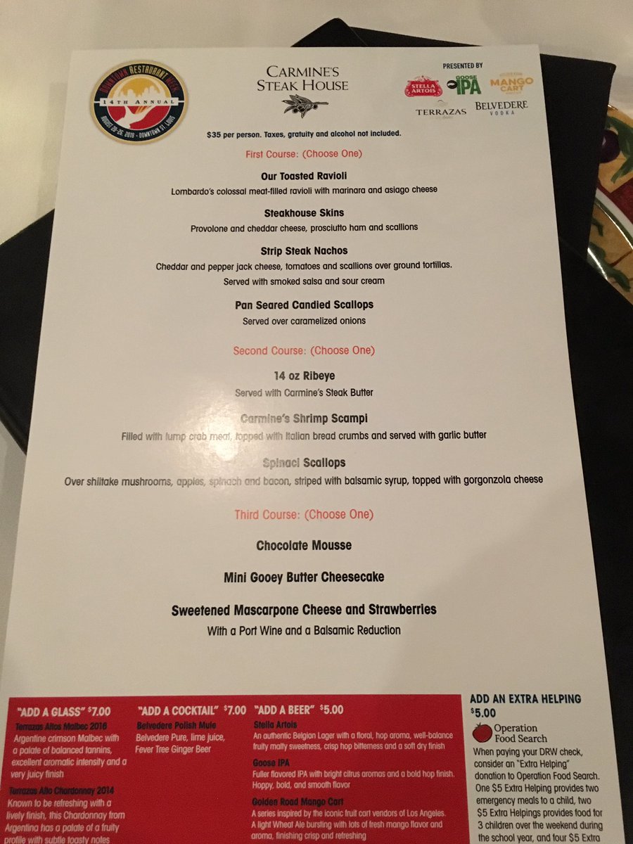 drwstl's tweet photo. Where are you dining tonight? #drwstl https://t.co/kqjTbes5wN