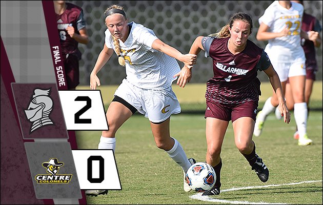 BUKnights's tweet photo. The @BUKnightWSoccer finished the preseason today with a 2-0 win at Centre. The Knights went 3-0 in their exhibitions. Lauren Mackey and Jordan Chlebowy scored today's goals and Isabella Zamborini assisted on both. https://t.co/eeLMhlvvWZ