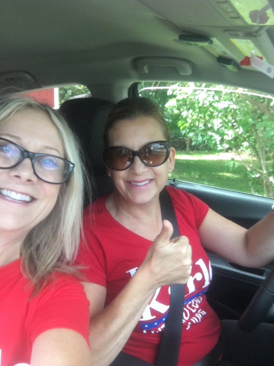 Gordonthedog24's tweet photo. Out on the campaign trail today. Two sisters supporting our third sister who we believe would make a great @kittykarle #OntarioCountyJudge. We not only believe her experience prepares Kitty, but we know she has the experience to serve our great county. #VoteKitty. https://t.co/O0cN2pmBkF
