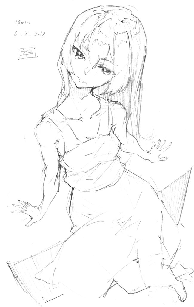 行き当たりばったりで反省多し
#sketch #doodle #落書き #創作 