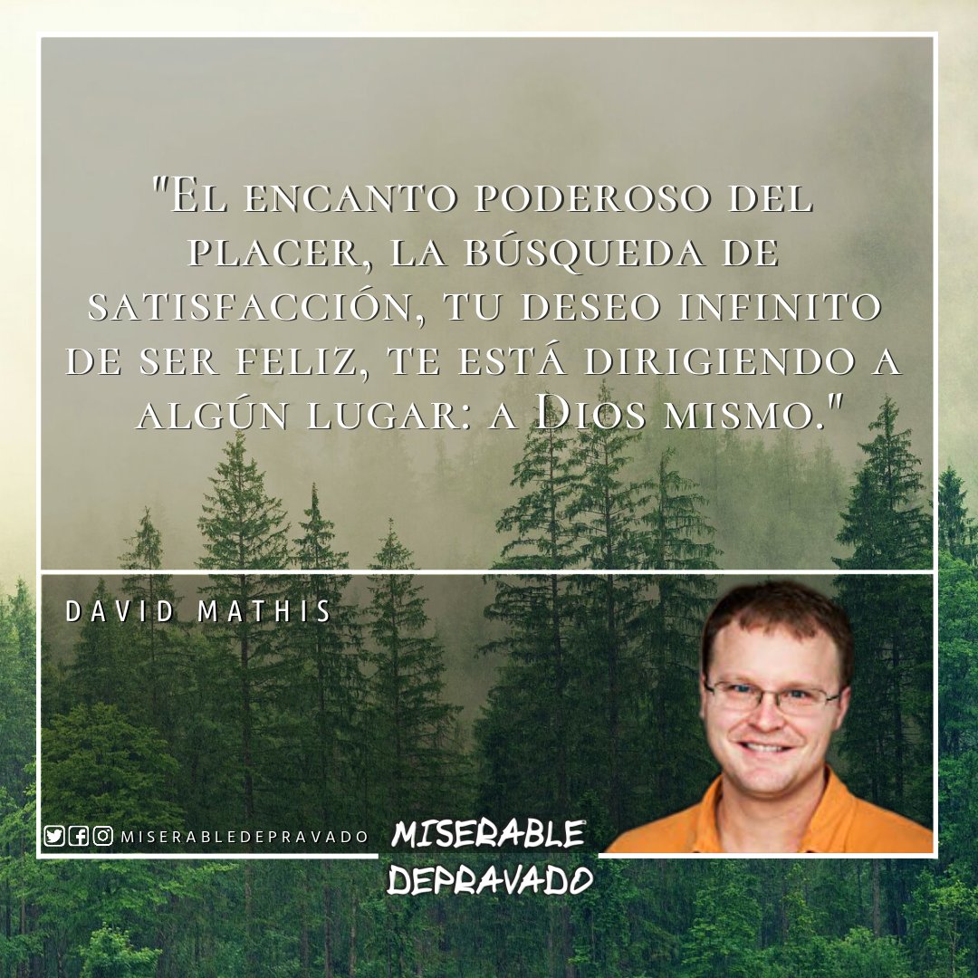 unsolomediador's tweet photo. FrasesCristianas #DavidMathis #MiserableDepravado #reformado #TeologiaReformada #evangelio #Dios #Jesus #biblia #gracia #fe #bendiciones #oraciones #Jesucristo #Cristo #palabraDeDios #cristiano #verdad #amen https://t.co/NCNRDcZdMd