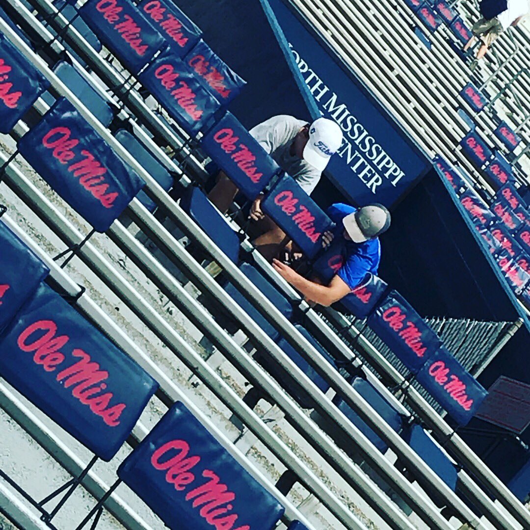 wv_golfteam's tweet photo. We had a great day of work today putting up some stadium seats with the Water Valley Archery team!! Put in a total of 817 seats in 3 hours!! https://t.co/T55QTDYOUV