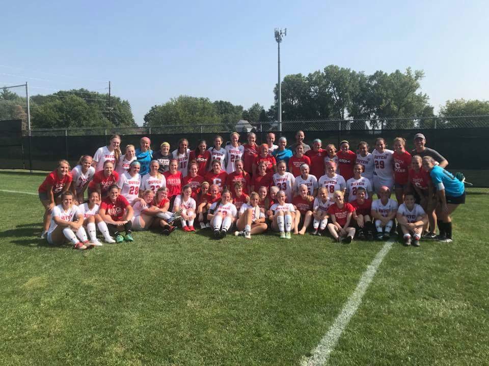 Alumni match makes us think of our coaching legacy. This group of former and current players lets us know we're doing something right. Quality soccer players, quality women. #DutchLegacy