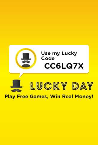 JayHutton7's tweet photo. With @LuckyDayApp, every day is a chance to win real money and prizes by playing FREE games! Use my Lucky Code 'CC6LQ7X' to get started https://t.co/JrbRQ62HJ5 https://t.co/jzmRVbMYbQ