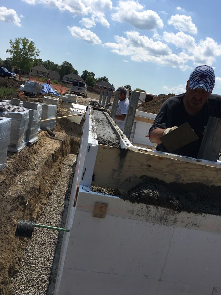 IcfWindsor's tweet photo. This is the curb block from earlier.  We have 5" for brick ledge and 4" for the floor to bare on.  Again we custom cut this block at 11" down for the brick ledge https://t.co/K9MLmLPX1v