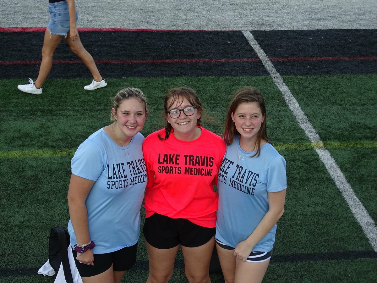 LTEngland's tweet photo. Not to brag, but these girls are some of the greatest trainers I know!! @lths_sportsmed @LTHSCavFootball  @BradLancasterLT https://t.co/f7xggmwzYS