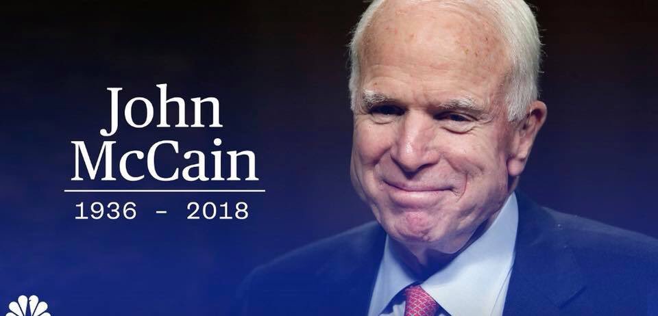 A_Watchmen's tweet photo. Rest in Peace Senator McCain #tcot #pjnet #RedNationRising #mccain #JohnMcCain #mccainstrong #GOP https://t.co/Cj0KDjH03H