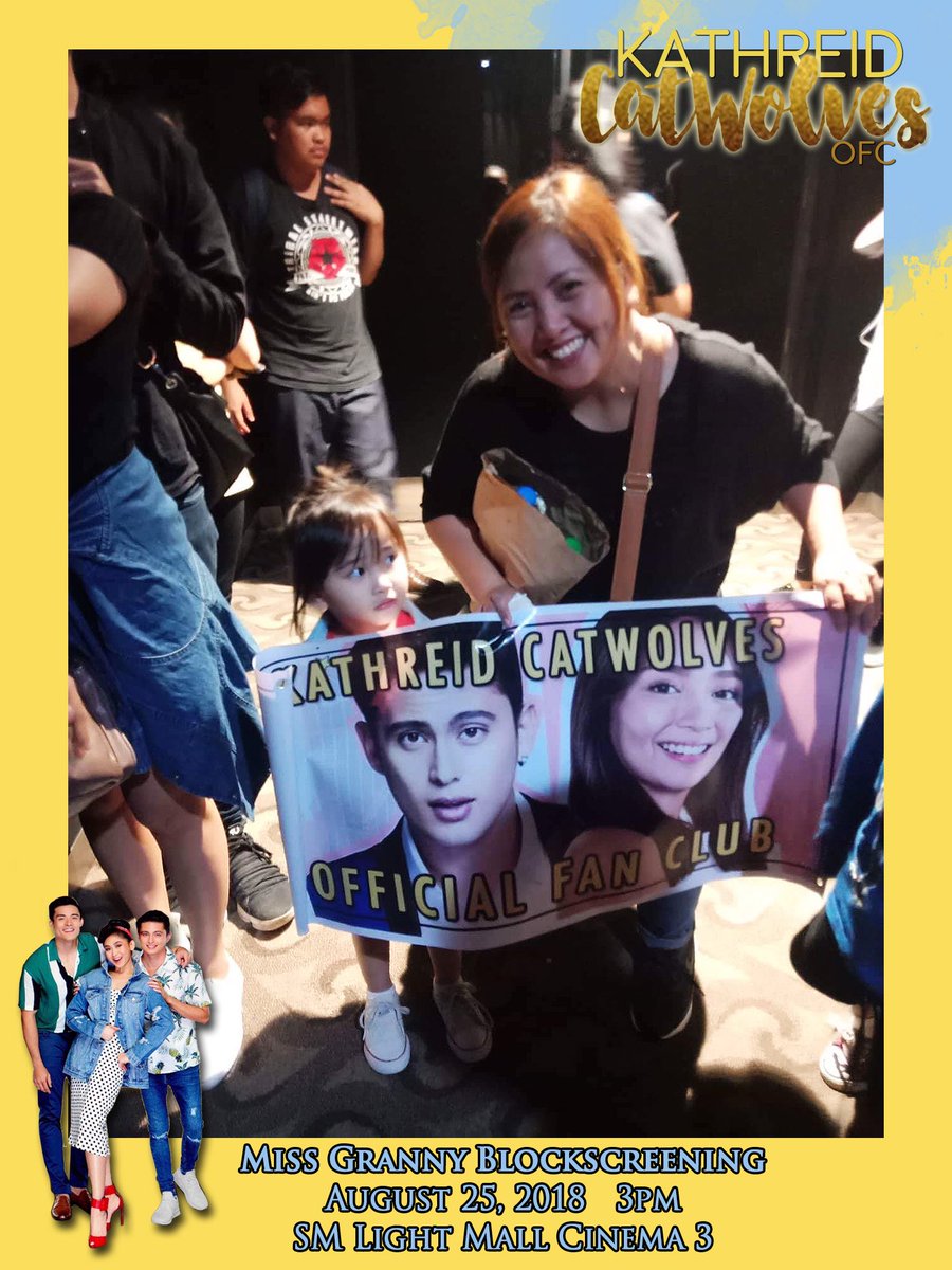 KRCWOfficial's tweet photo. Cutie patootie ni baby CatWolf! Hihi. π Miss Granny blockscreening at SM Light Mall (08/25). Solid ang mga black & yellow shirts ah! @tellemjaye @JustSarahG @XianLimm #MissGrannyPH #MissGrannyPHDay5
#MissGrannyPhBlockScreening https://t.co/jmrSMyKiSV