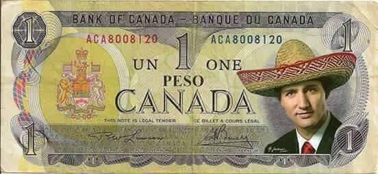 BillTufts's tweet photo. Seeing the success Mexico had at NAFTA talks Trudeau wants to revamp our currency https://t.co/zn0XFK1ts7