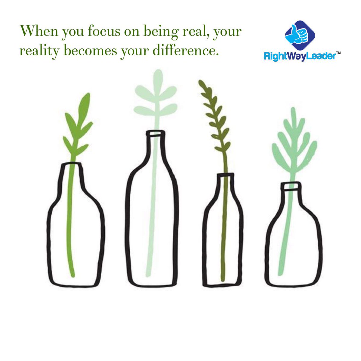 RightWayLeader's tweet photo. When you focus on being real, your reality becomes your difference. 
#RightWayLeader #COREvalues #Order https://t.co/4jJKhMHaja
