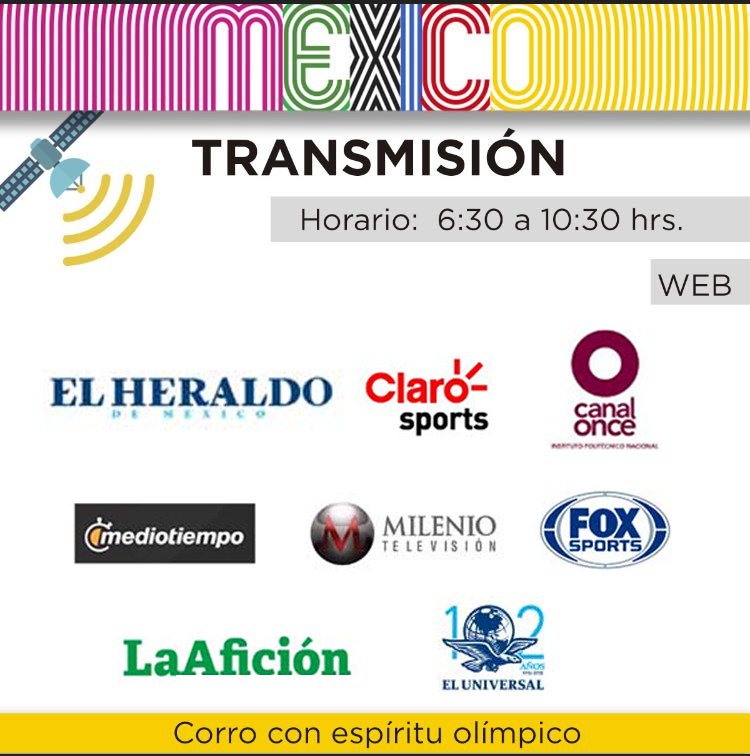MaratonCDMX's tweet photo. ¡Sigue la transmisión en vivo del #MaratónCdMxTelcel en televisión, internet, canales locales o @YouTube! 
Canal 👉 https://t.co/jX7t5XFQxO https://t.co/xKToaMcCr7