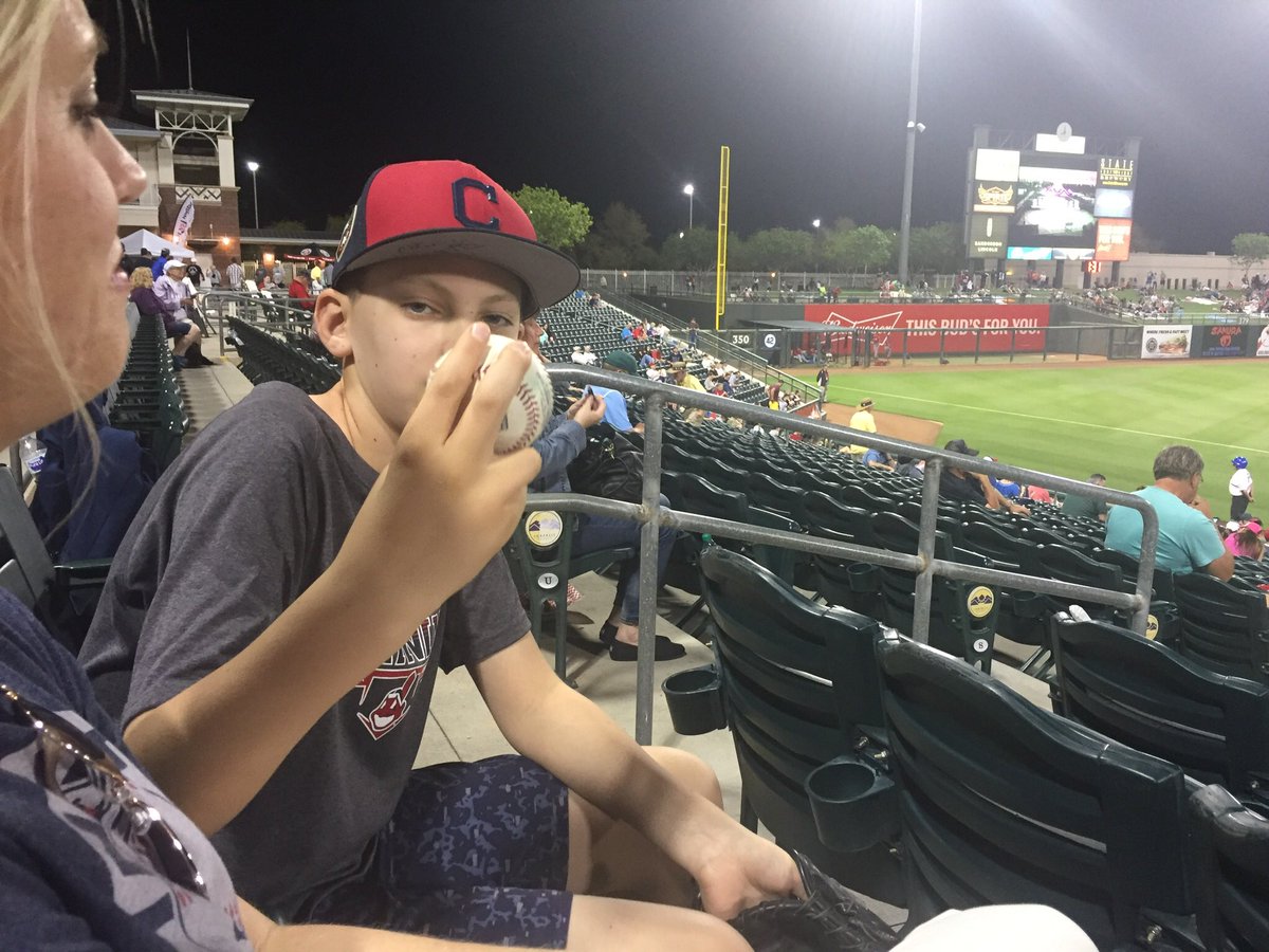CoachSmeal's tweet photo. My boy finally added the @MLB Spring Training 2018 balls to his collection. @Indians @rajai11davis @MLBSpring @MikeTrout @TyNaquin @TheJK_Kid @MrLapara @Mike_Anthony13 @BauerOutage @ThatGuy__Kai #springtraining18 https://t.co/Yx1RdgQInE