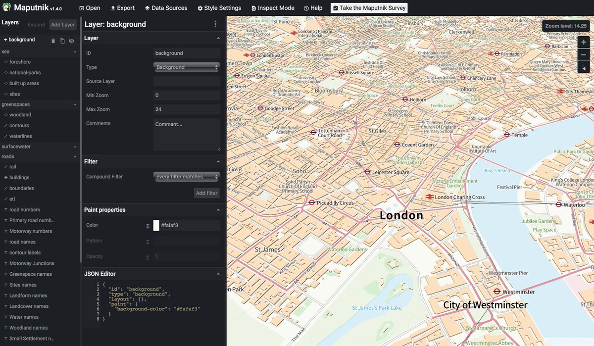 _hfu_'s tweet photo. OS Open Zoomstack hosted in isolation from Mapbox infrastructure; Enjoy at https://t.co/xssoJy1G32 ! Note: tile hosting at https://t.co/AWImDXs2xR is experimental. https://t.co/kSyoTw7uSh
