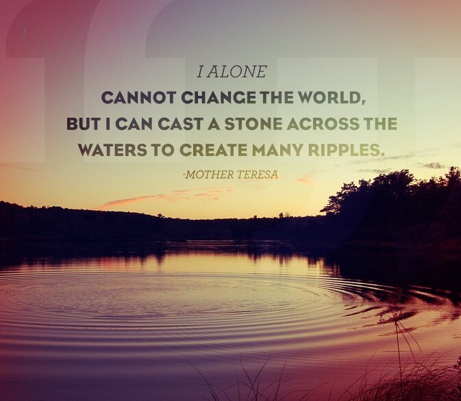 Image result for i alone cannot change the world