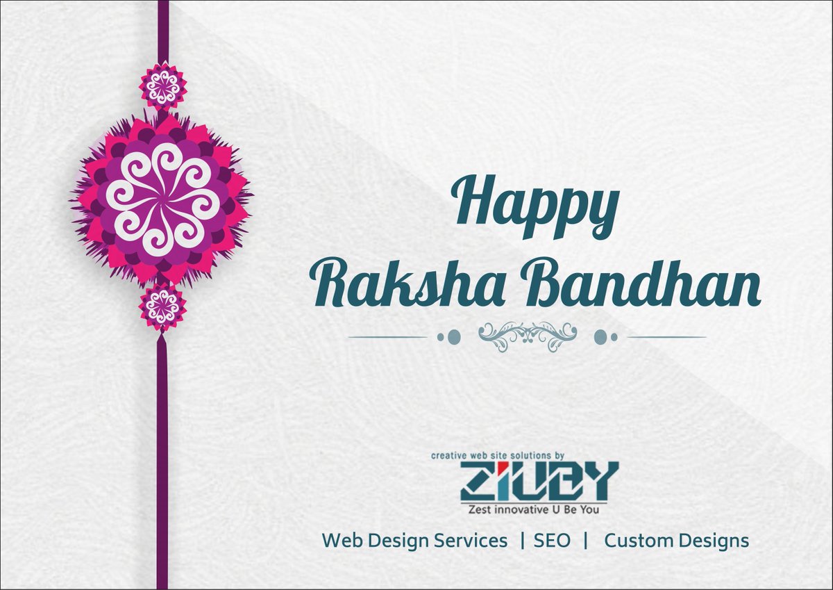 ziuby's tweet image. Relationship of brother-sister is one that of pure love and togetherness. 
It’s a bond which signifies security, compatibility and sheer bliss. 
#Ziuby wishes everyone Happy Raksha Bandhan.
#RakshaBandhan2018 #Rakhi