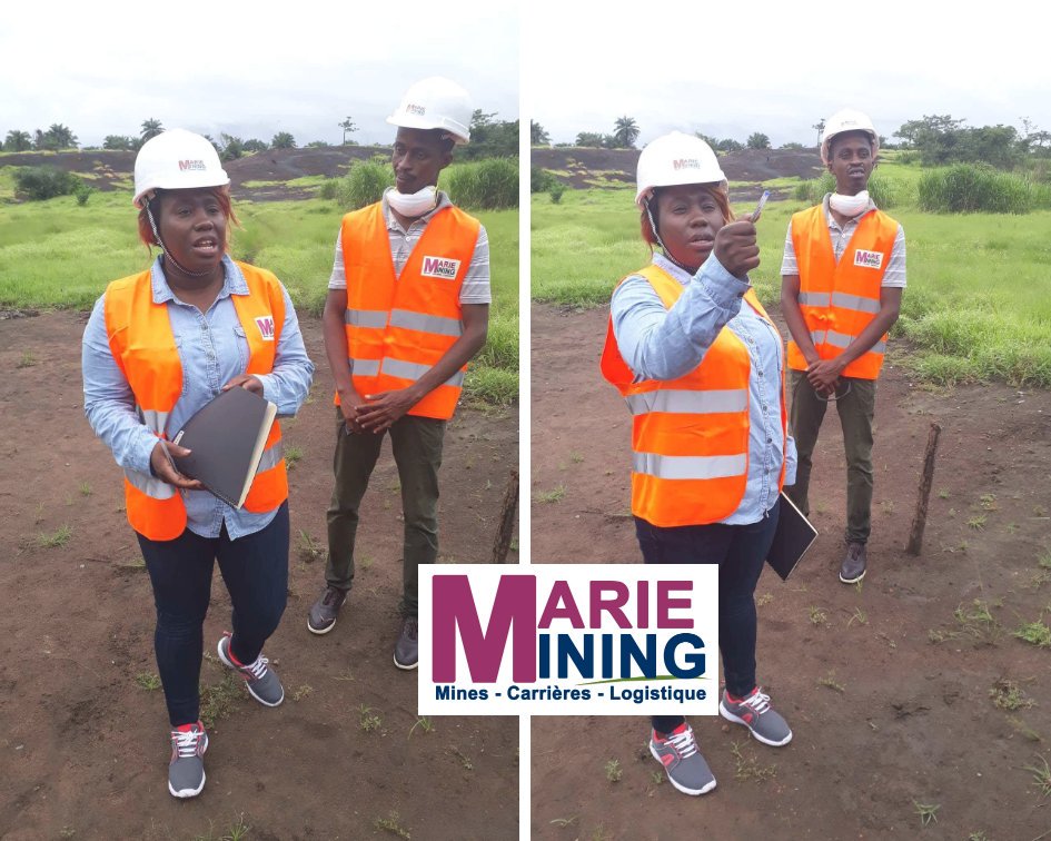 MarieMining's tweet image. #Français
 Visite de la Direction Générale @domani_dore , @bethiomoca Chef des opérations et l'expert en mécanique gl M. Keita. Prospection pour installation des équipements de la carrière de granite à Dubreka.
Processus réussie grâce @MinesGouvGuinee
@MIPPP_Guinee