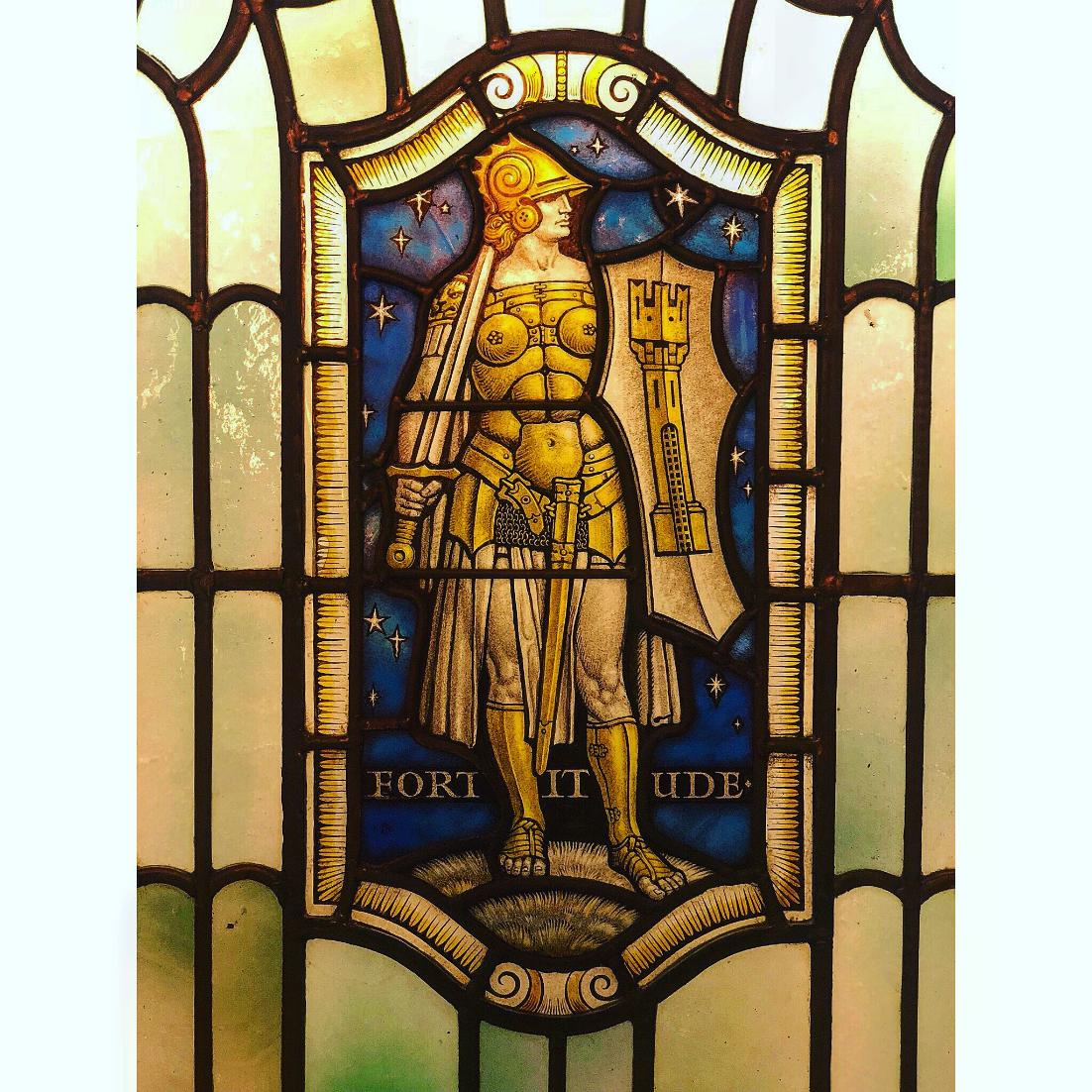 The second of the 4 Cardinal Virtues represented in the stained glass windows is FORTITUDE.

Fortitude is the virtue that encourages #Freemasons to overcome obstacles in life through an inner strength.

Find out how to see them here → bit.ly/FMHTours